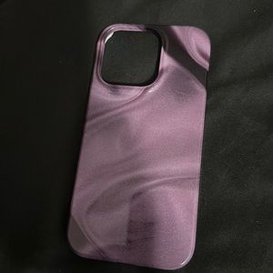 iPhone 14 pro customized mauve silk covers case.
